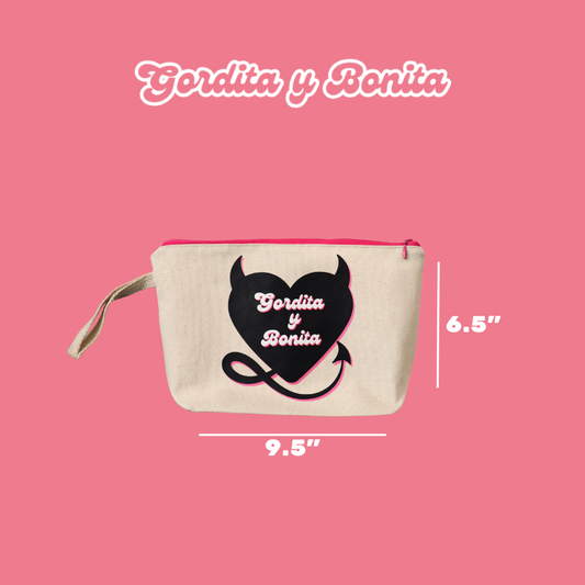 Gordita y Bonita Make-up Pouch w/Lining